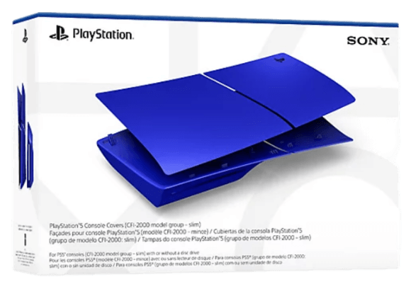 PS5 Console Covers (model group - slim) - Cobalt Blue