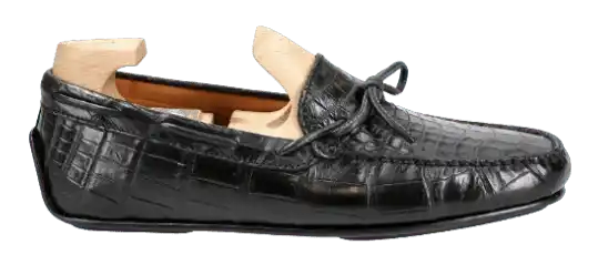 Carmina Alligatore Driving Loafers Marivent - Black