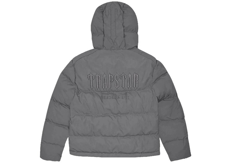 Trapstar Decoded 2.0 Hooded Puffer Jacket - Grey