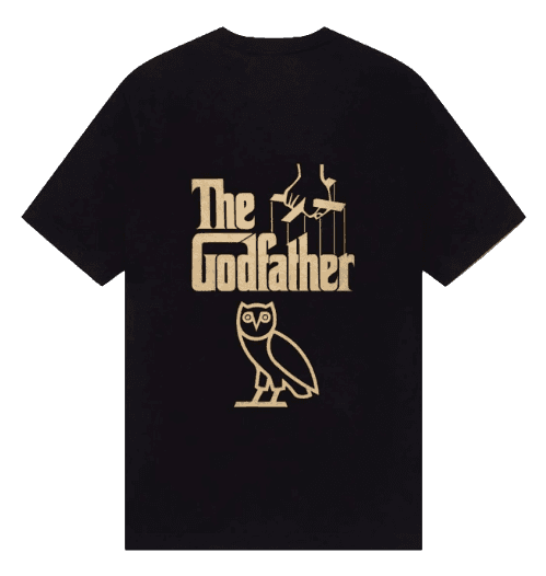 OVO x The Godfather Logo T-Shirt - Black