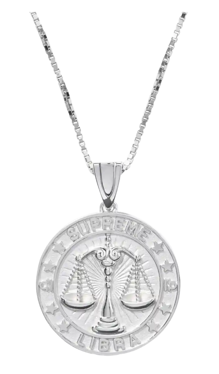 Supreme Jacob&Co Libra Zodiac Pendant - Sterling Silver