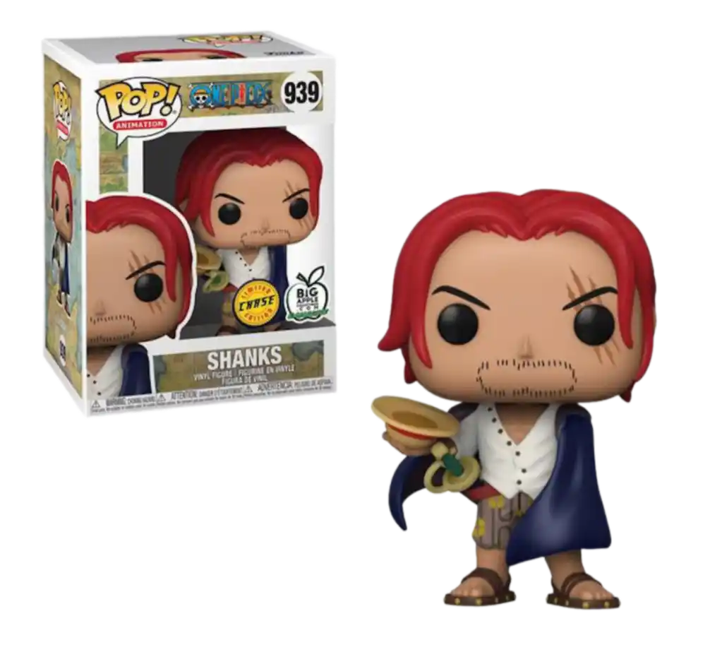 Funko Pop! Animation One Piece Shanks Chase Big Apple Collectibles Exclusive Figure #939