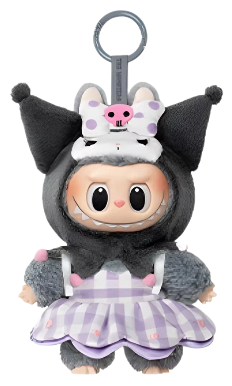 Pop Mart The Monsters Labubu x Hello Kitty and Friends/Sanrio Characters Series Kuromi Vinyl Plush Pendant