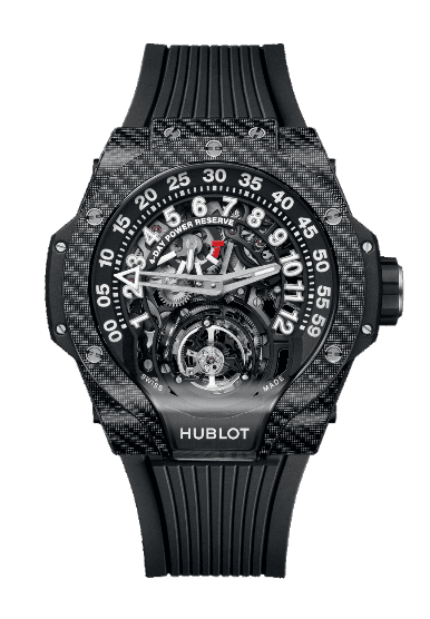 Hublot MP-13 Tourbillon Bi-Axis Retrograde Black Carbon - 44mm, Carbon Fiber/Black Texalium