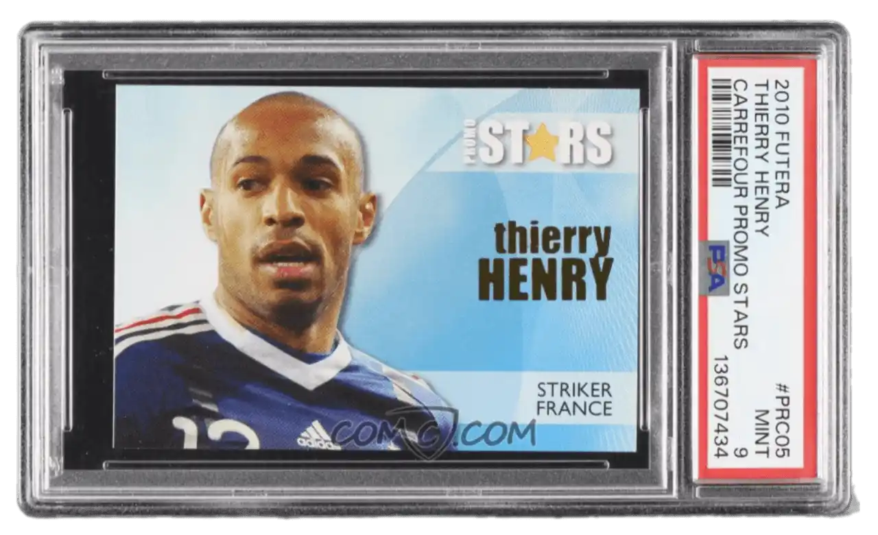 2010 Futera Carrefour Promo Stars - #PRC05 - Thierry Henry PSA 9 MINT