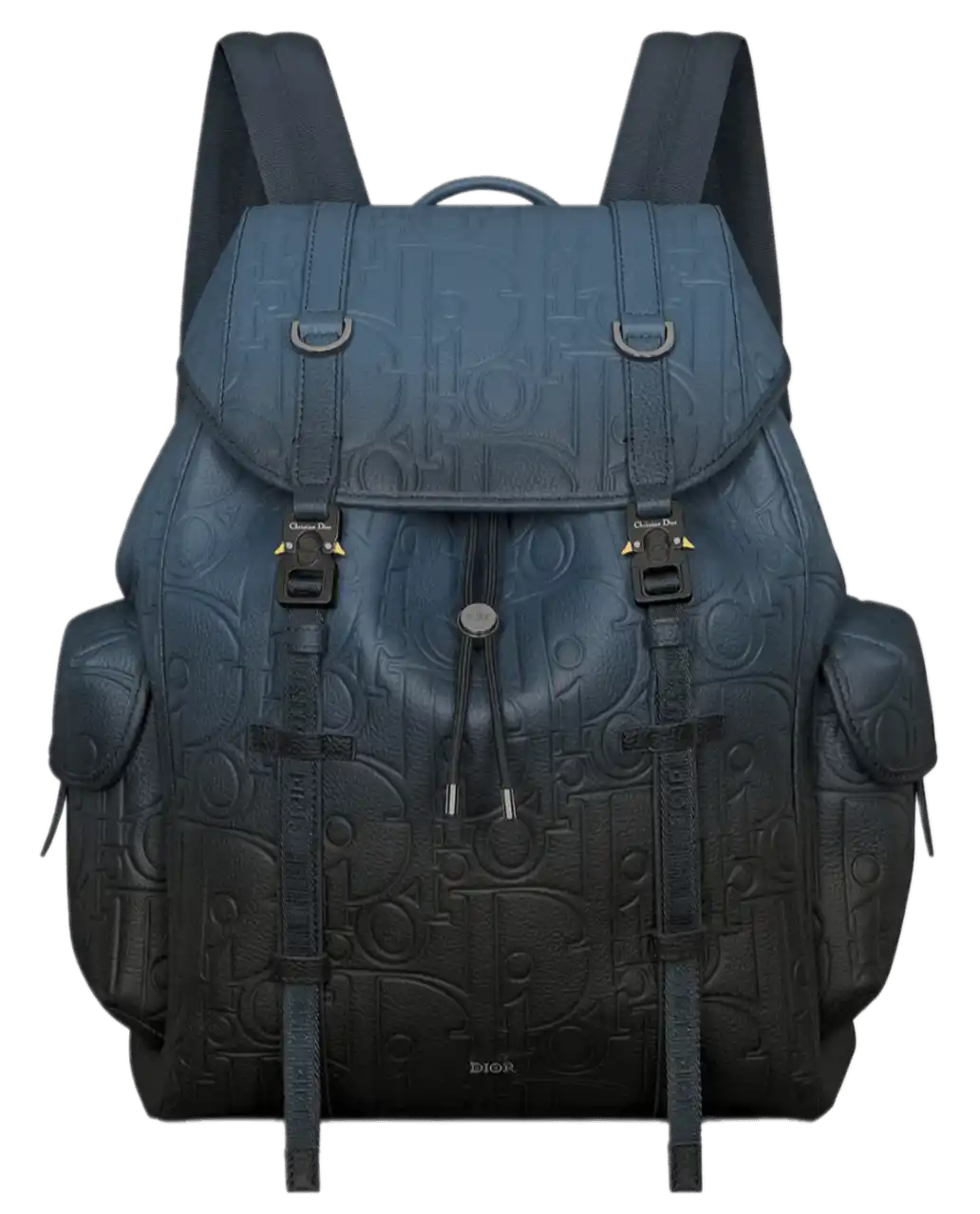 Dior Hit the Road Backpack with Flap - Blue-Black Gradient Dior Gravity Leather and Blue-Black Gradient Grained Calfskin
