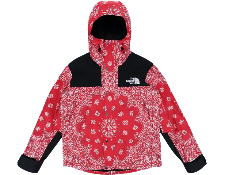 Supreme The North Face Bandana Mountain Jacket - Red