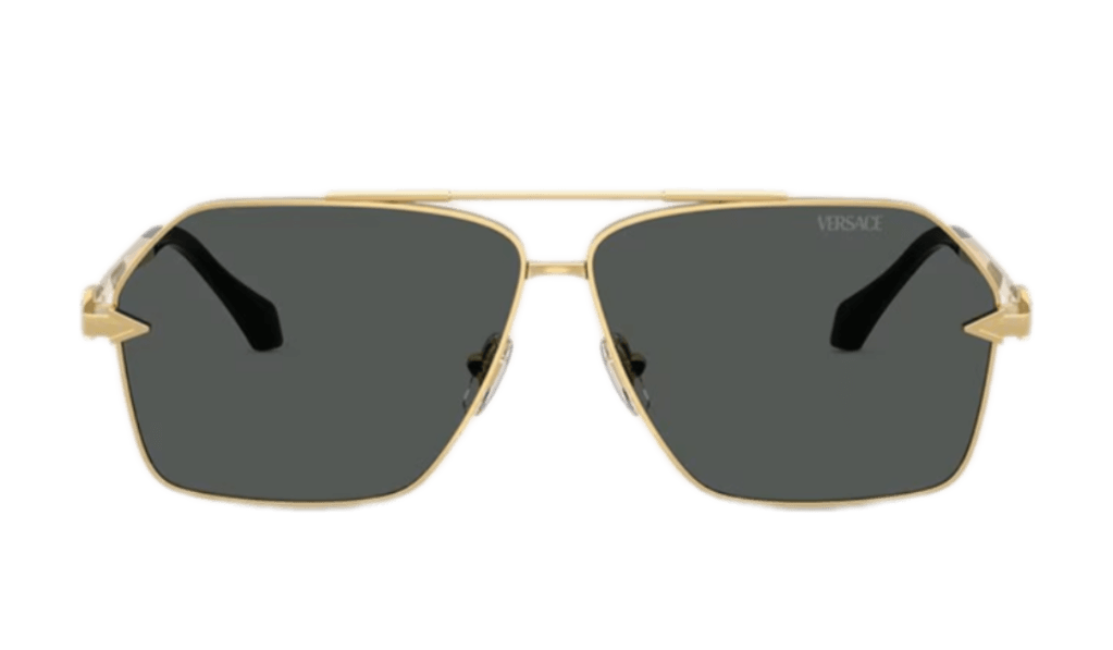 Versace Avanti Navigator Sunglasses - Black/Gold