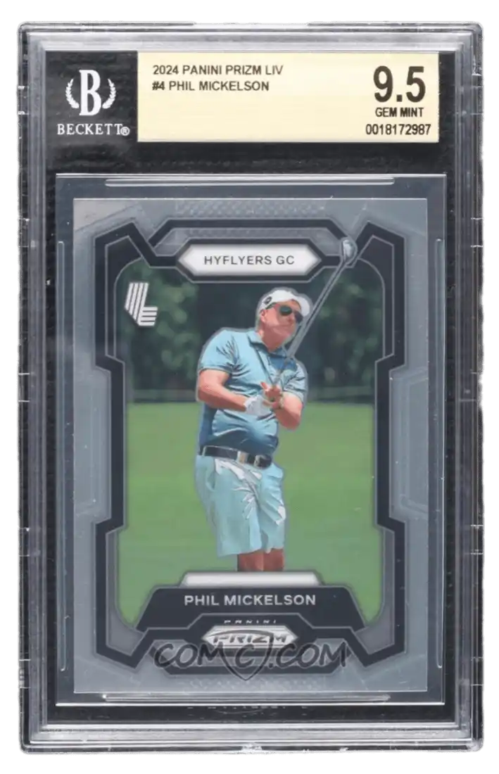 2024 Panini Prizm LIV Golf - #4.1 - Phil Mickelson BGS 9.5