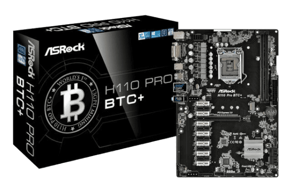 ASRock H110 Pro BTC+ 13GPU Mining Motherboard Cryptocurrency