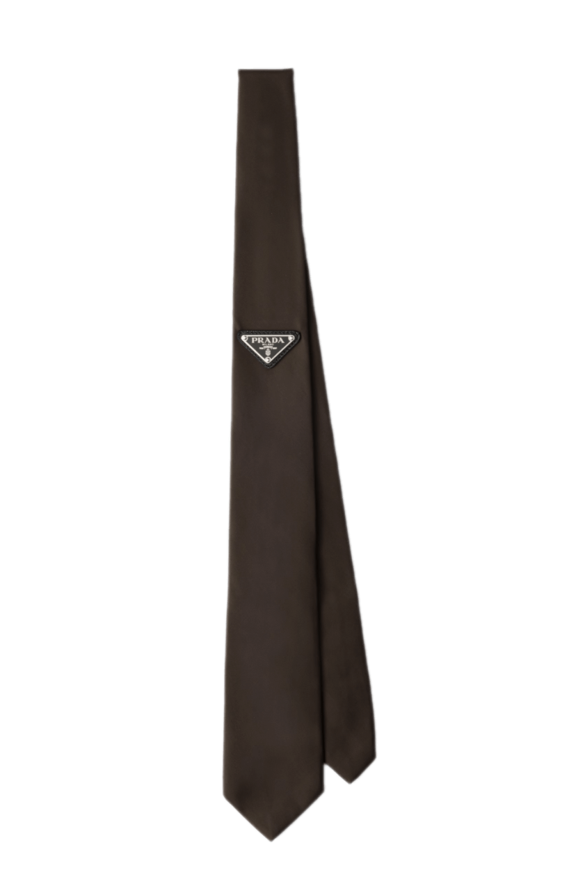 Prada Re-Nylon Gabardine Tie - Ebony
