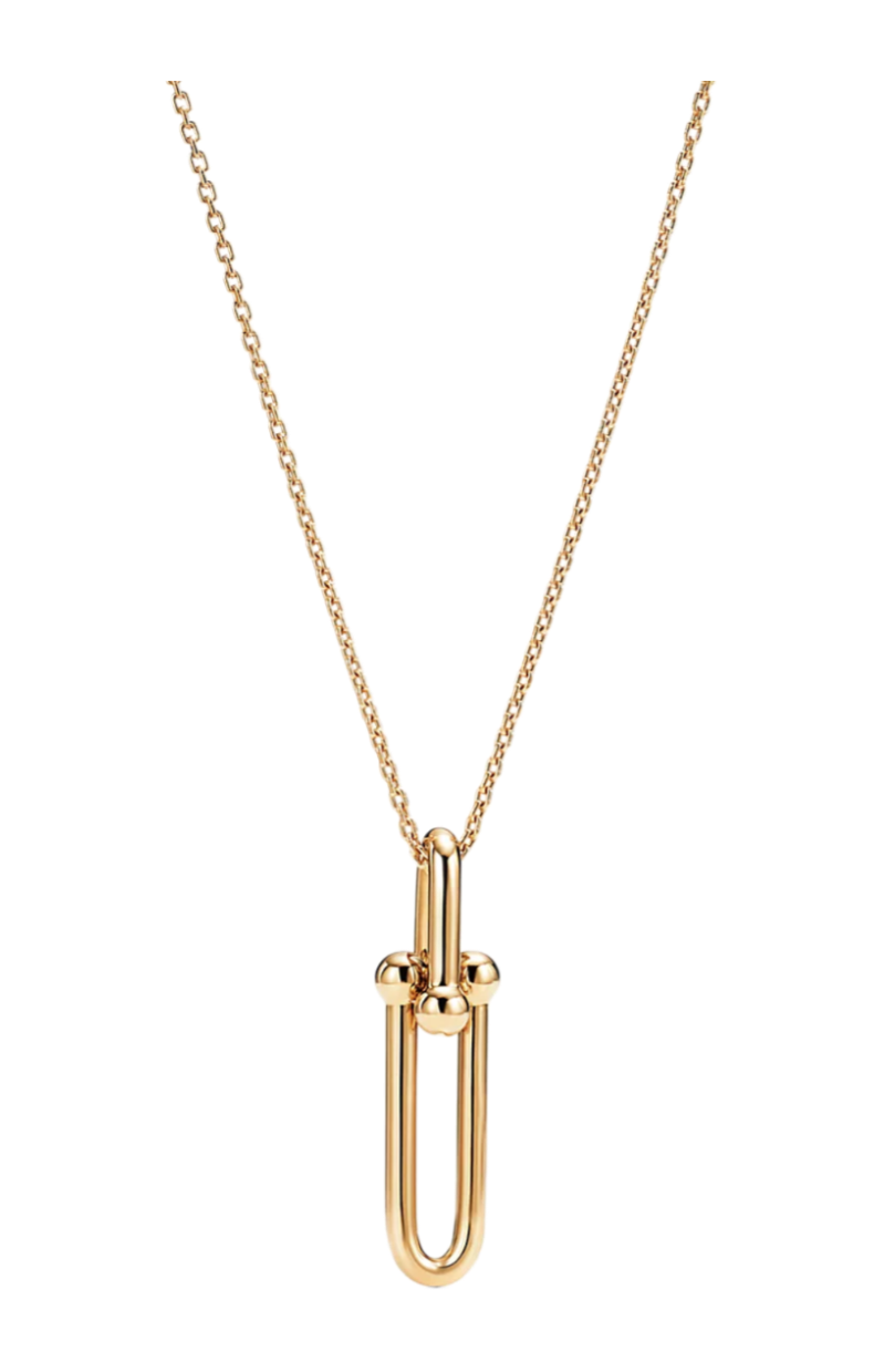 Tiffany HardWear Elongated Link Pendant - Yellow Gold