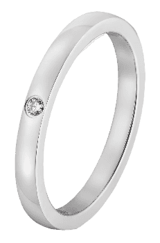 Ballerine Wedding Band - Platinum