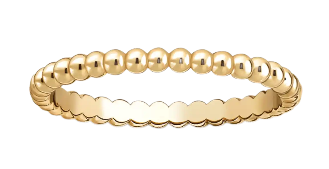 Van Cleef Perlée Pearls of Gold Ring - Small Model, Yellow Gold
