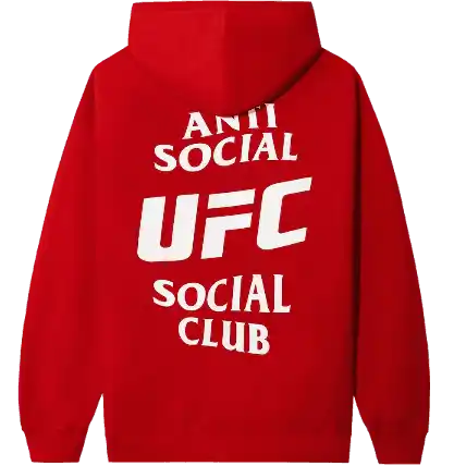 Anti Social Social Club x UFC Self-Titled Hoodie - Red