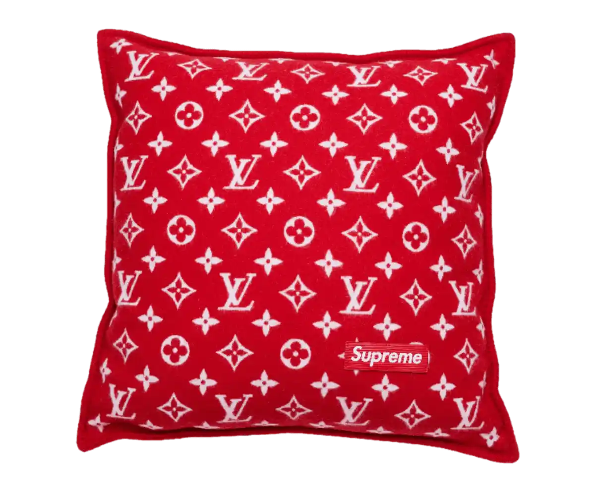Supreme x Louis Vuitton Monogram Pillow - Red