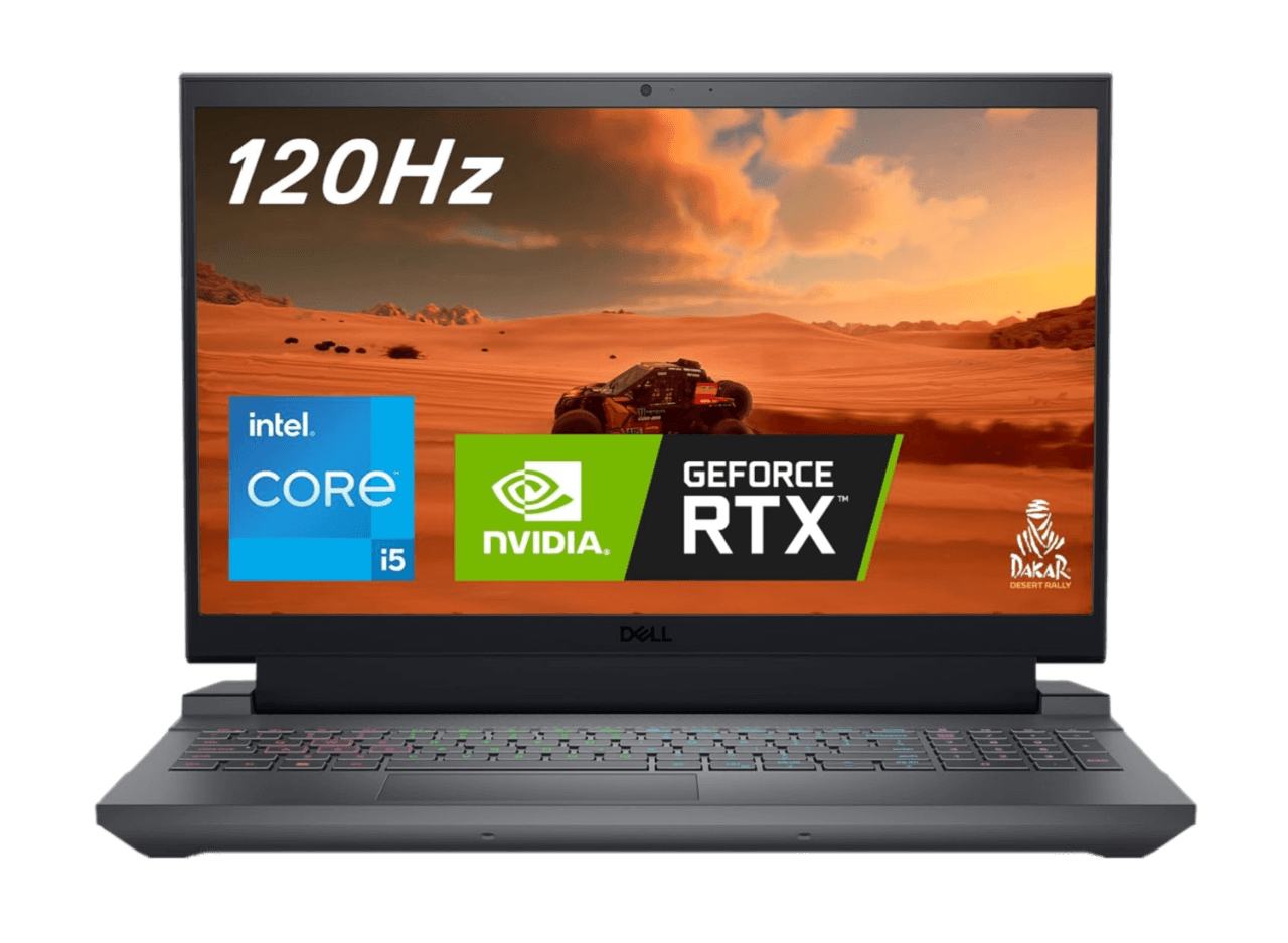 Dell G15 5530 15.6" FHD 120Hz Gaming Laptop, Intel Core i5-13450HX, NVIDIA GeForce RTX 3050 6GB, 16GB RAM, 512GB SSD, Backlit Keyboard, Dark Shadow Grey