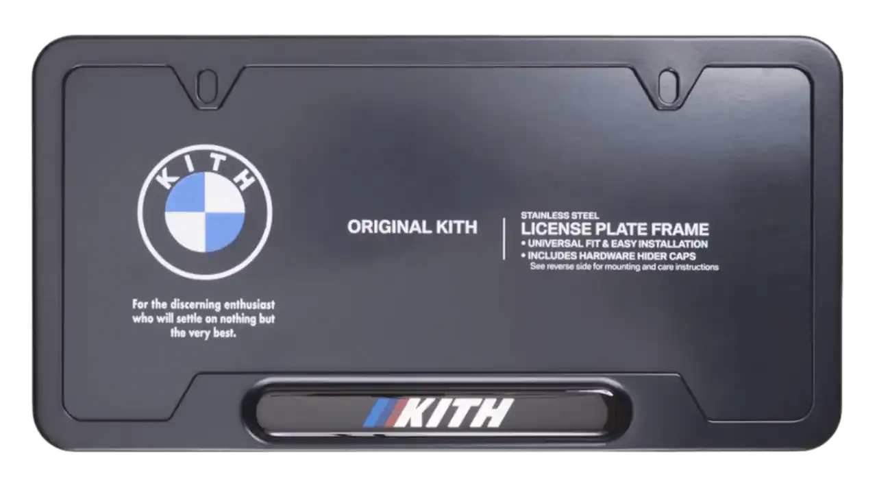 Kith x BMW License Plate Frame - Black