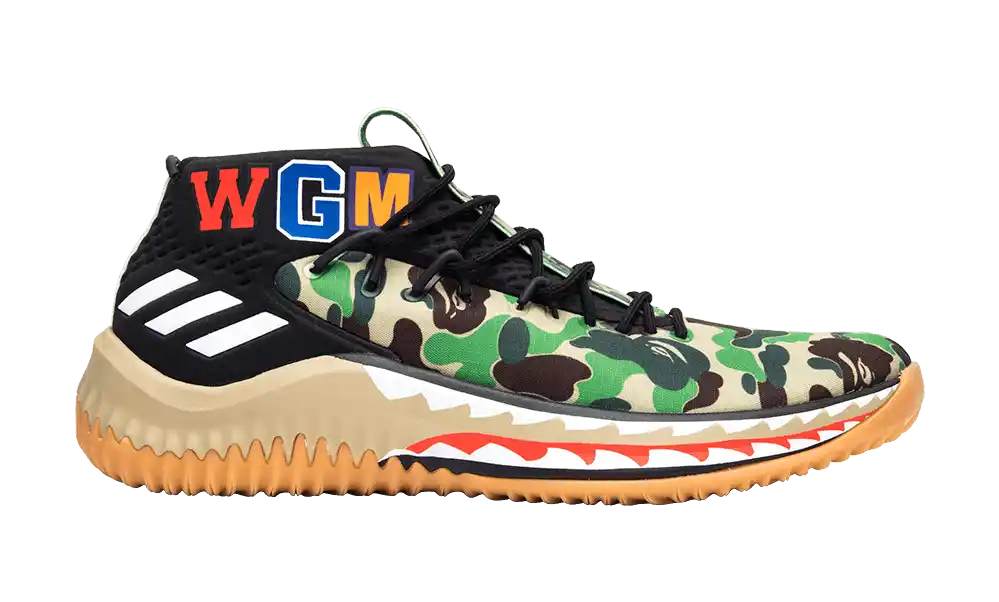 adidas Dame 4 - A Bathing Ape Camo