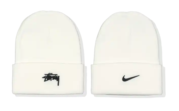 Nike x Stussy Cuff Beanie - White/Black