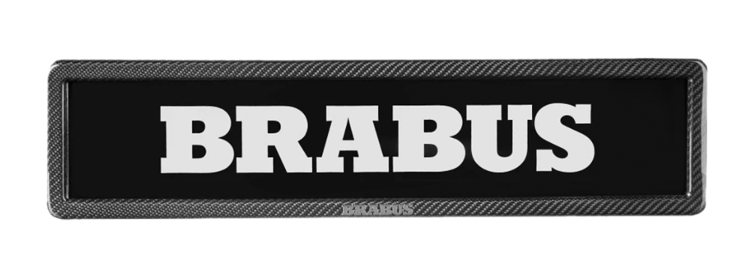 BRABUS Carbon license plate holder for G- and S-Class