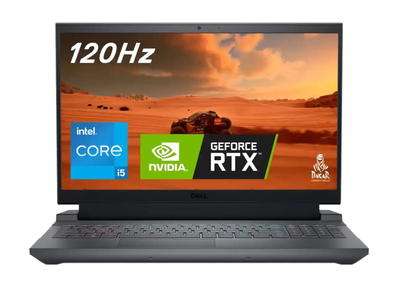 Dell G15 5530 15.6" FHD 120Hz Gaming Laptop, Intel Core i5-13450HX, NVIDIA GeForce RTX 3050 6GB, 16GB RAM, 512GB SSD, Backlit Keyboard, Dark Shadow Grey