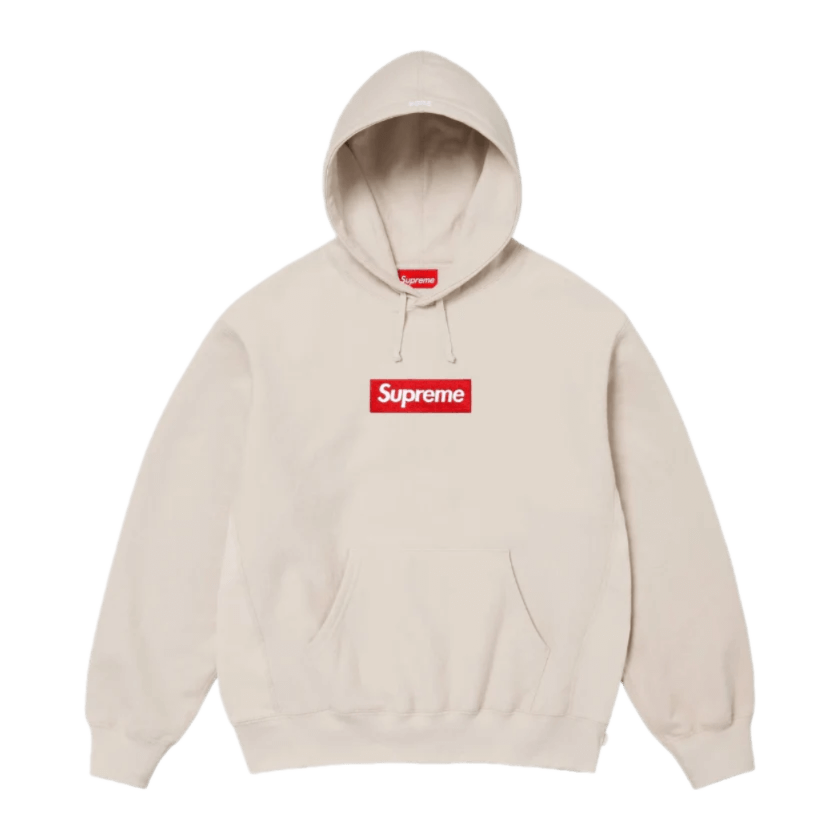Supreme Box Logo Hooded Sweatshirt Sweatshirt (FW24) - Stone