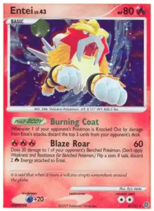 Pokémon Entei (4/132) - Secret Wonders Holofoil