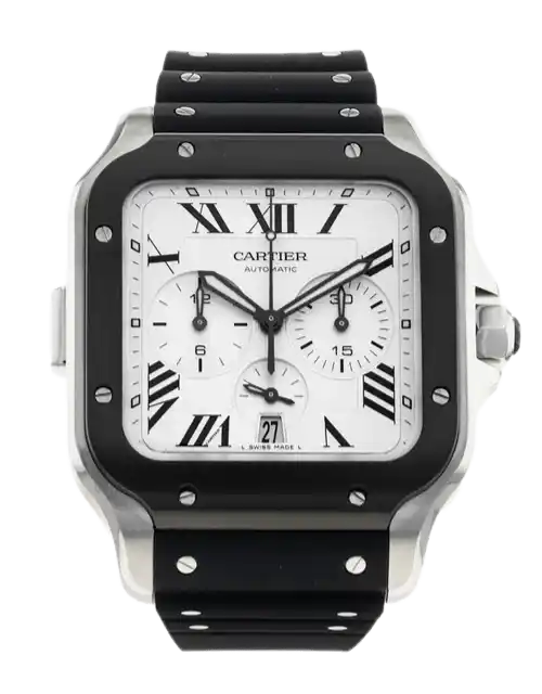 Cartier Santos De Cartier Silver Dial - 43mm, Steel (2023)