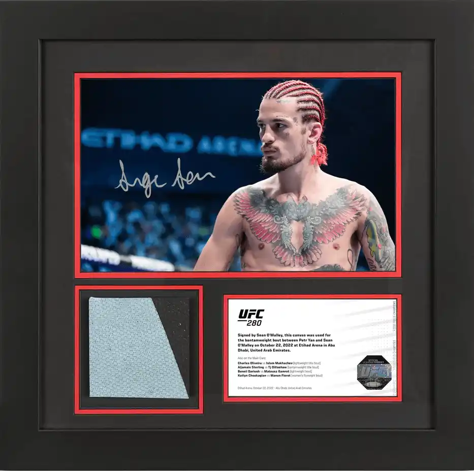 Sean O'Malley UFC 280 Canvas and Signed Photo
