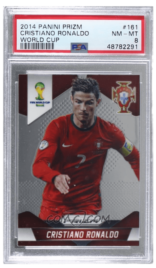 2014 Panini Prizm World Cup #161 - Cristiano Ronaldo PSA 8