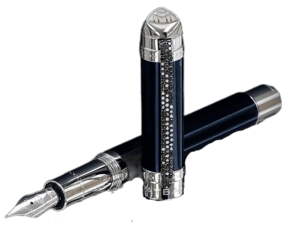 Maybach The Peak I - Limited Version Fountain Pen with Diamonds - Blue