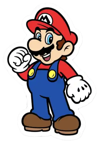 Nintendo Mario Sticker