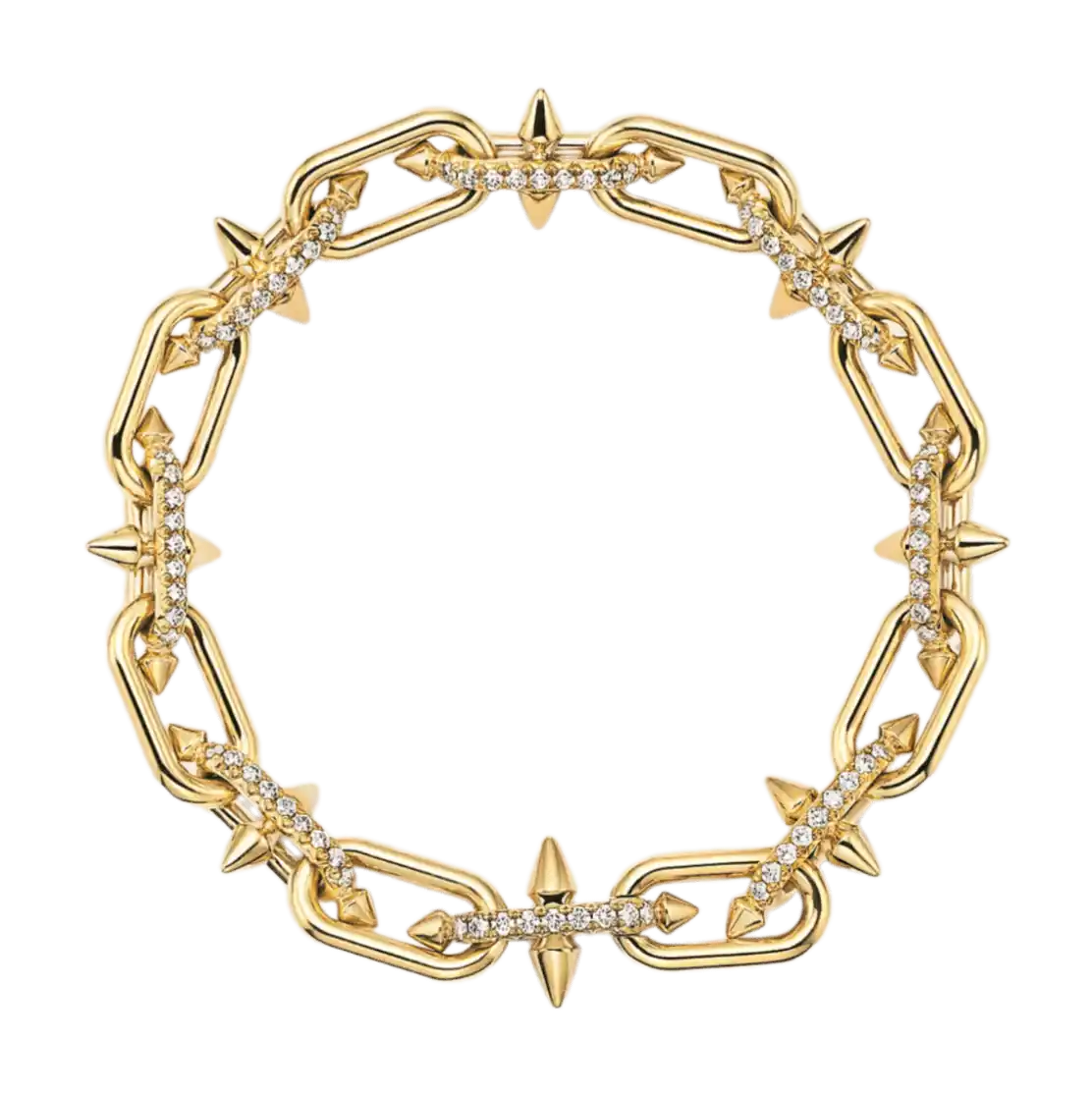 Tiffany Titan by Pharrell Williams Link Bracelet - Gold with Diamonds