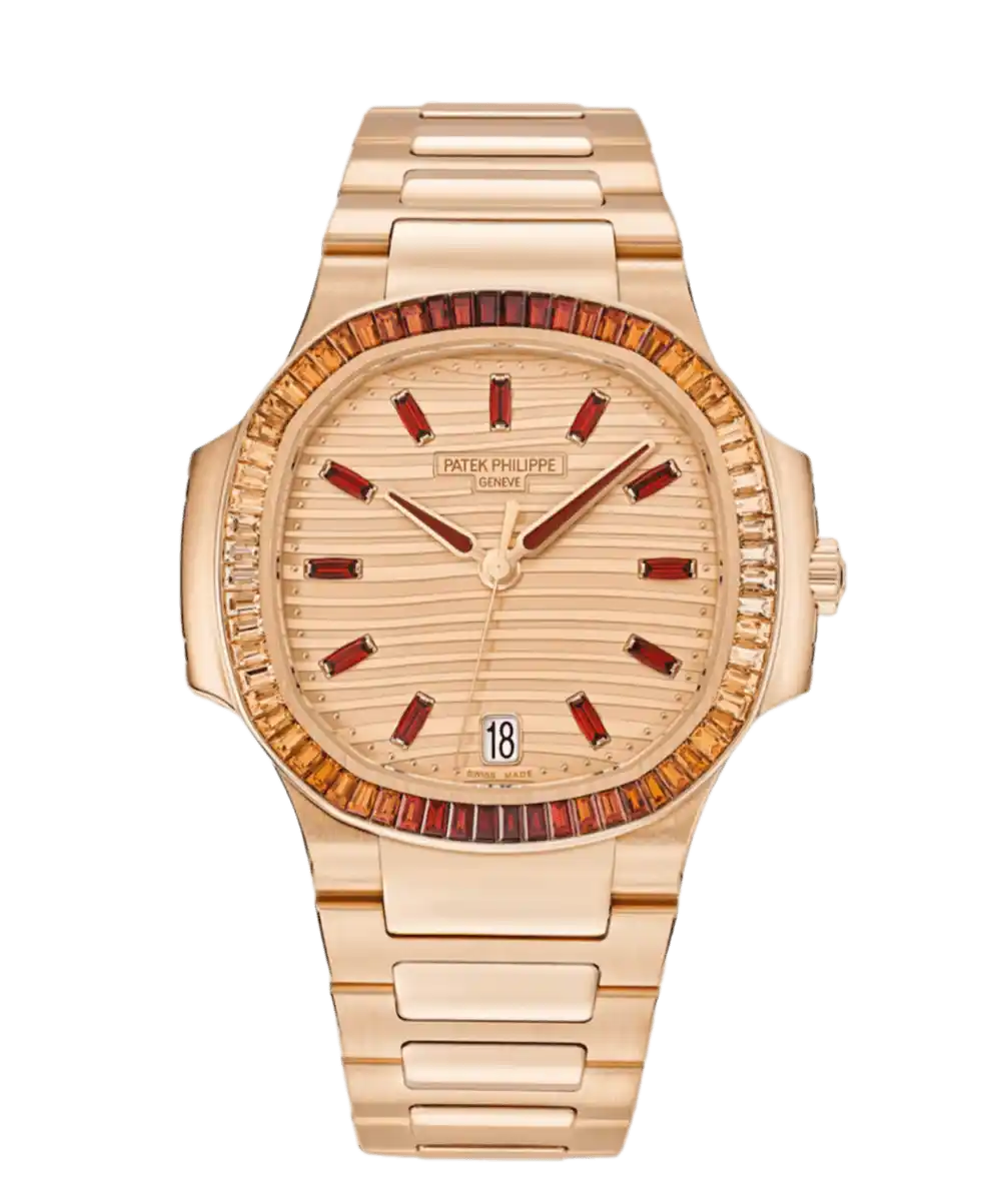 Patek Philippe Nautilus Rose Gold Pink Dial - 35mm, 18ct Rose Gold