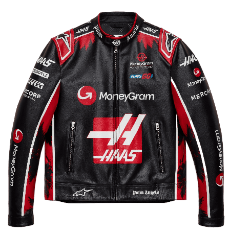 Palm Angels & Alpinestars x Moneygram Haas F1 Team Jacket - Black Red