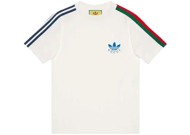 Gucci x adidas Trefoil Print T-Shirt - Off-White
