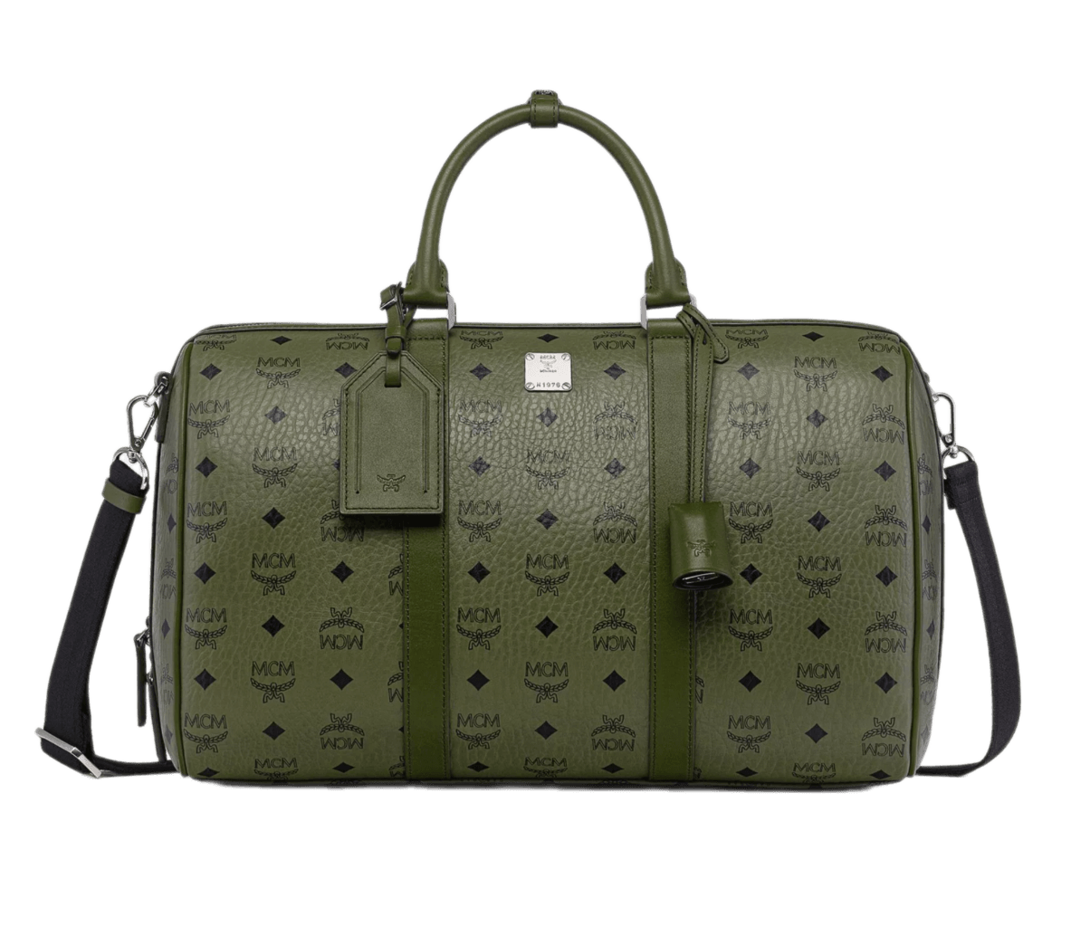 MCM Ottomar Weekender Bag in Visetos - Green