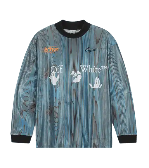 Off-White x Nike 001 Soccer Jersey (Asia Sizing) Men's - Blue