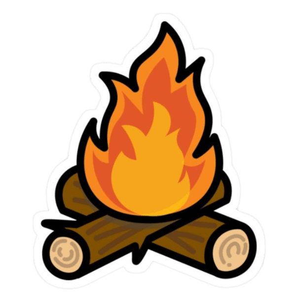 Campfire Sticker