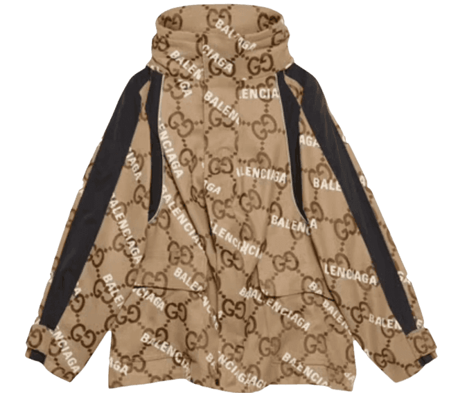 Gucci x Balenciaga The Hacker Project Jumbo GG Jacket - Beige/Ebony
