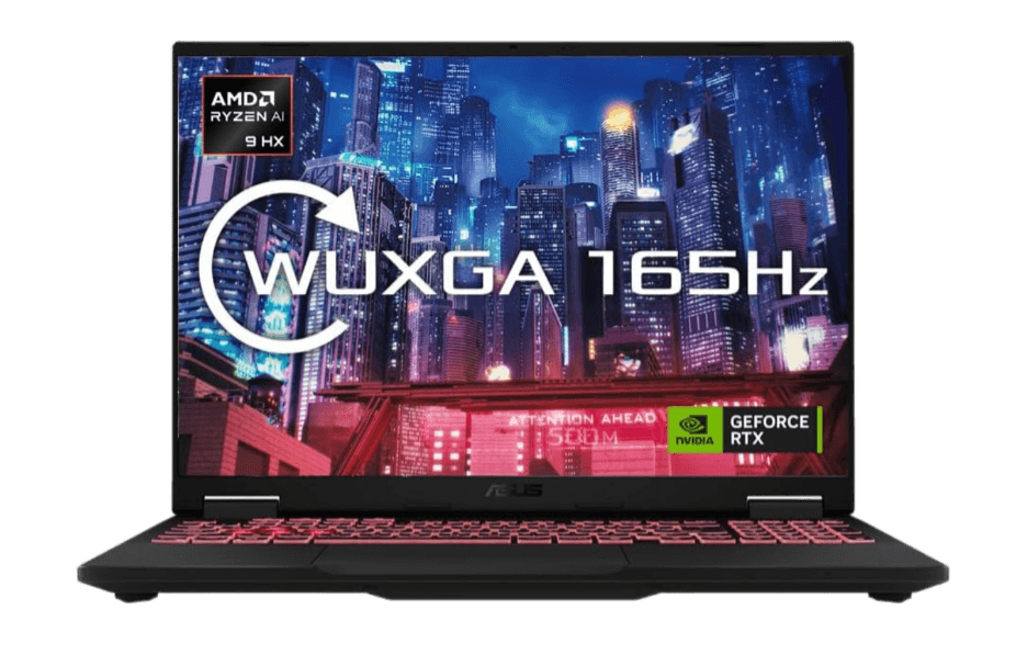 ASUS TUF A16 FA608WI 16.0" WQXGA 165Hz Gaming Laptop AMD Ryzen AI 9 HX 370, NVIDIA GeForce RTX 4070, 32GB RAM, 1TB PCIe SSD