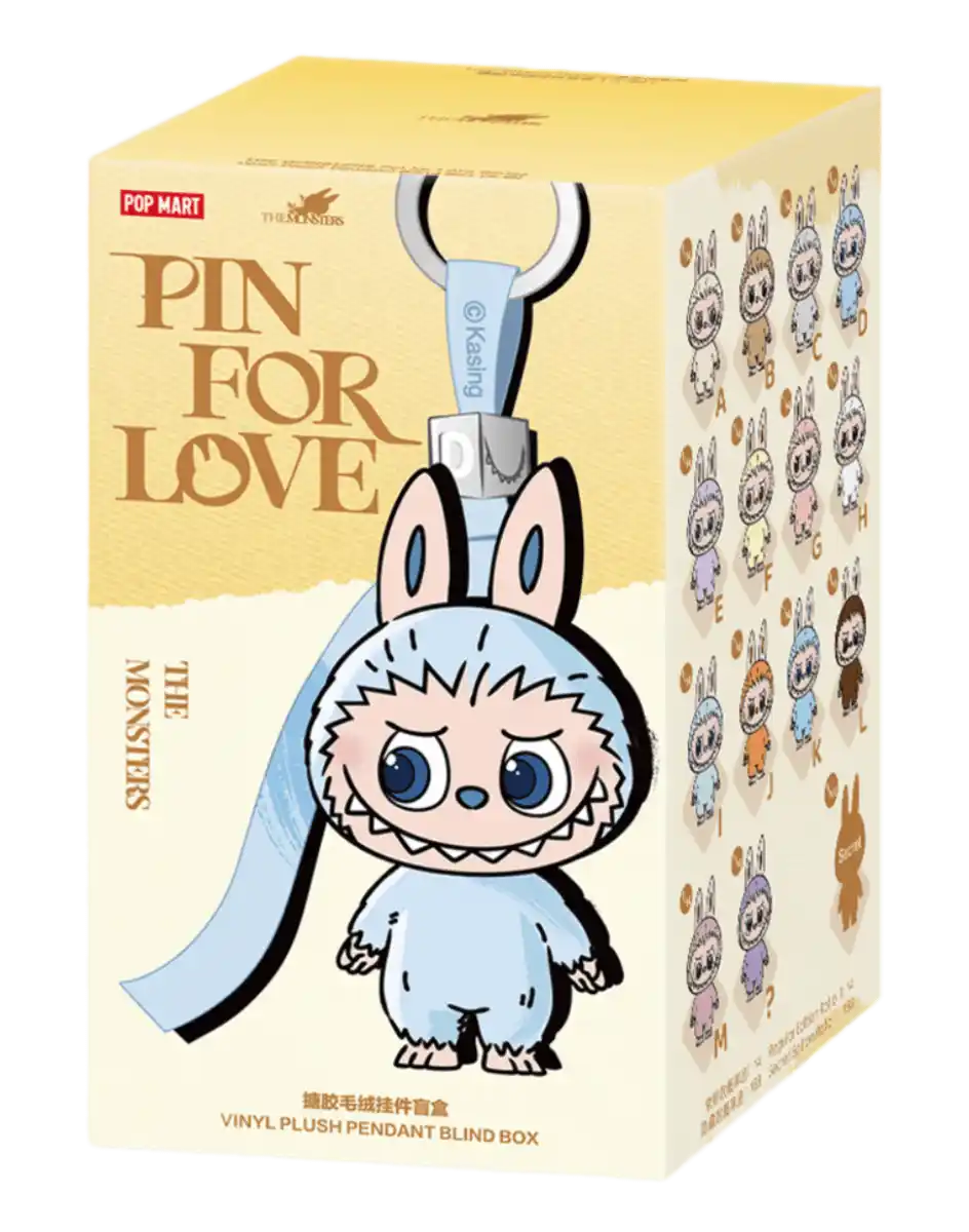 THE MONSTERS Pin for Love Series-Vinyl Plush Pendant Blind Box (A-M)