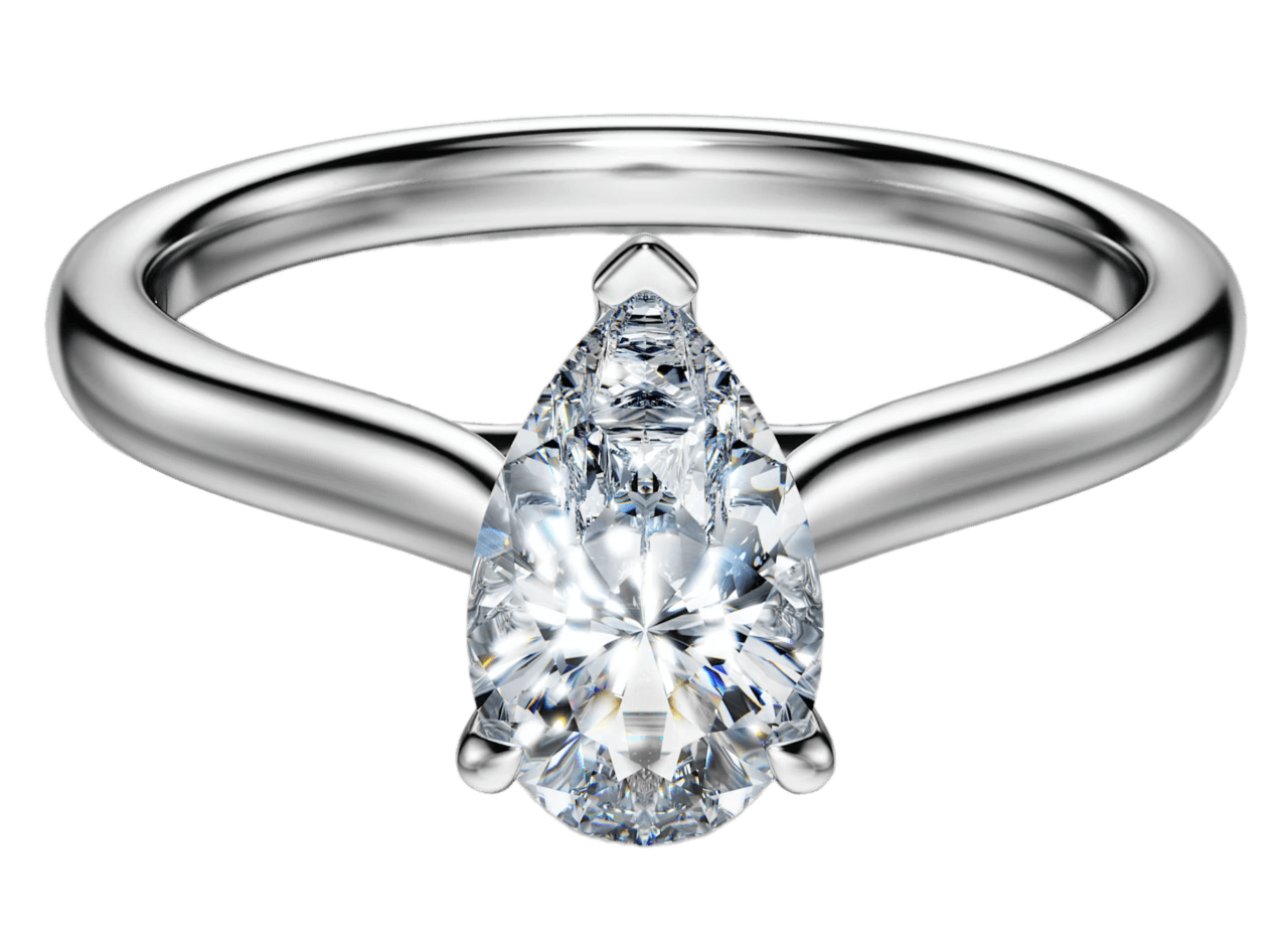 Swarovski Eternity Solitaire Ring - 1 ct Lab-grown Diamonds, 14k White Gold