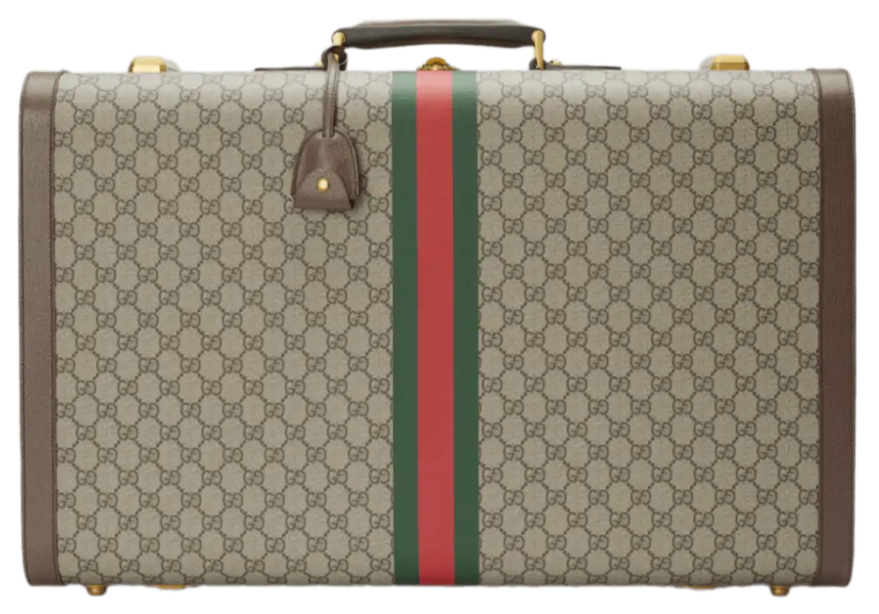 Gucci Savoy Large Suitcase - Beige/Ebony