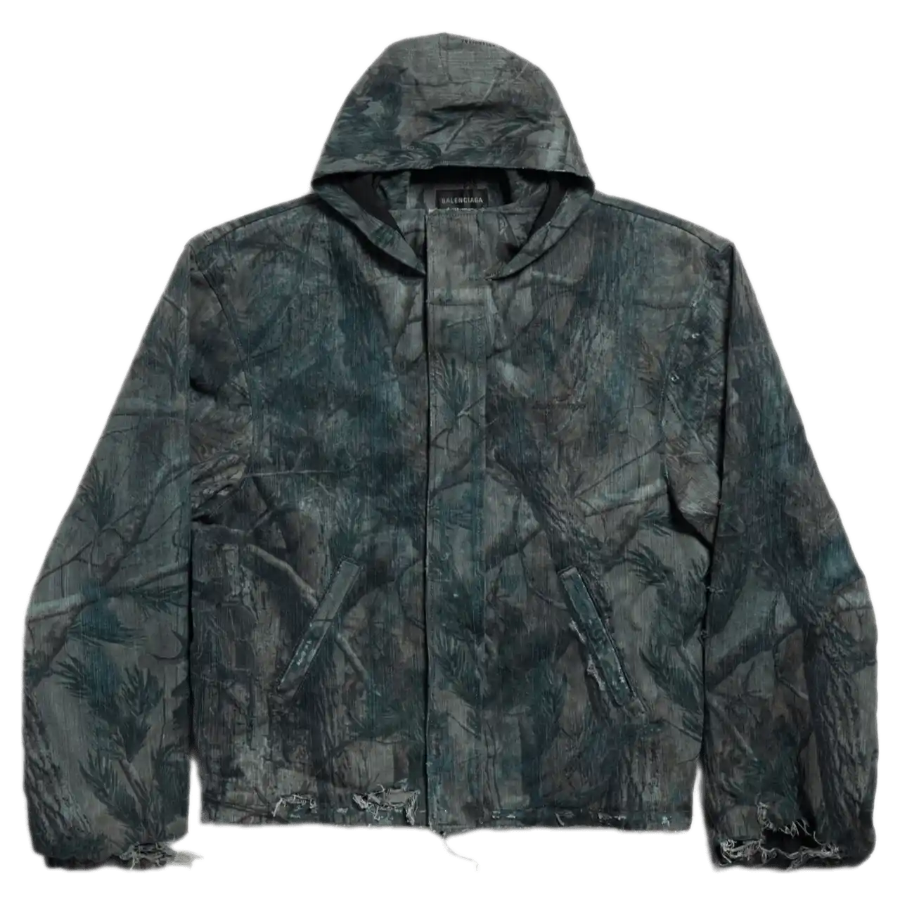Balenciaga Hooded Workwear Jacket - Brown