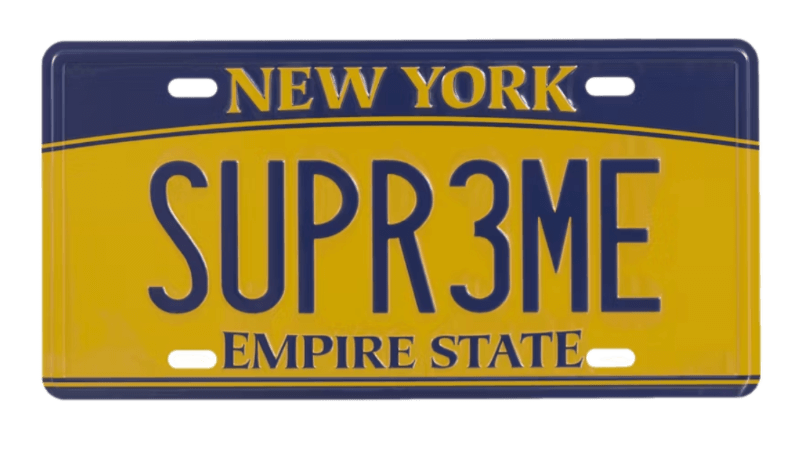 Supreme License Plate - Multicolor
