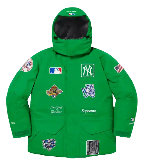 Supreme New York Yankees GORE-TEX 700-Fill Down Jacket - Green