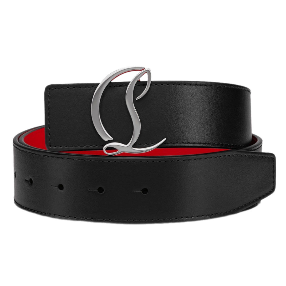 Christian Louboutin CL Logo - Black Leather