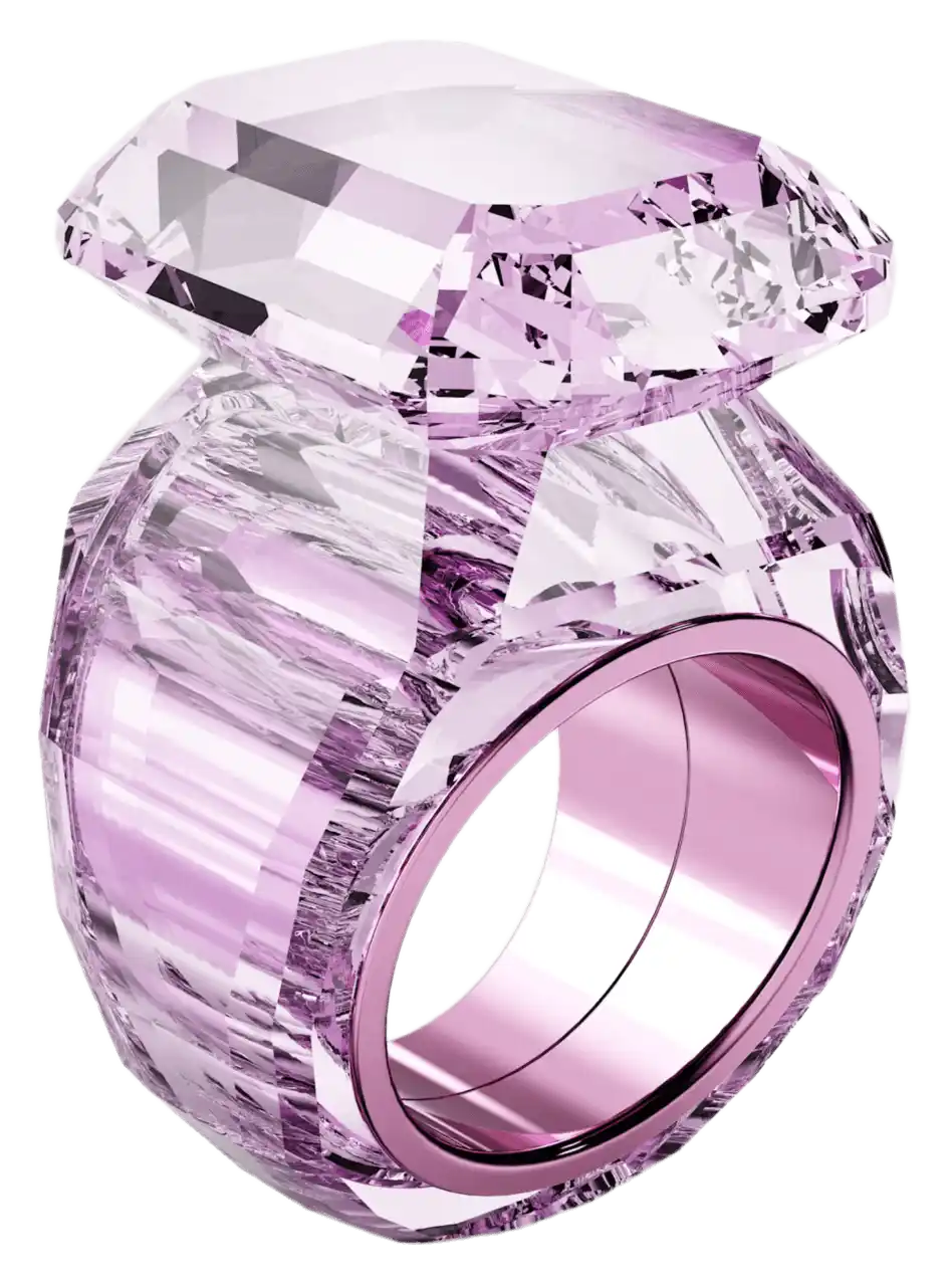 Swarovski Lucent Cocktail Ring - Pink